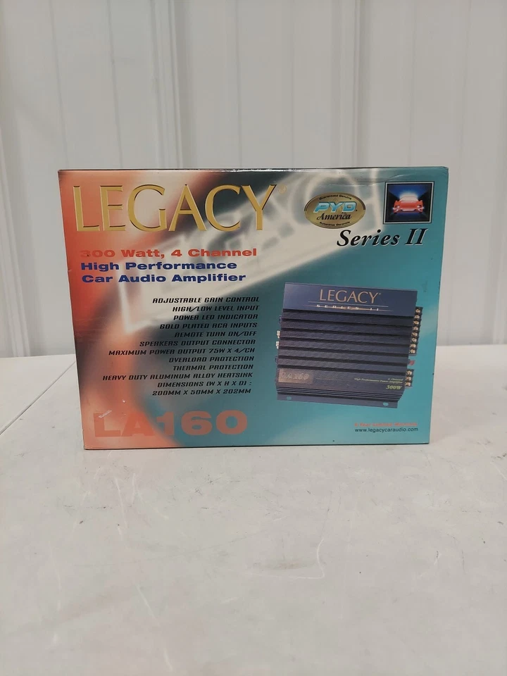 legacy series ll LA160 300 Watt, 4 Channel High Performance Car Audio Amplifier - Image 3 of 4