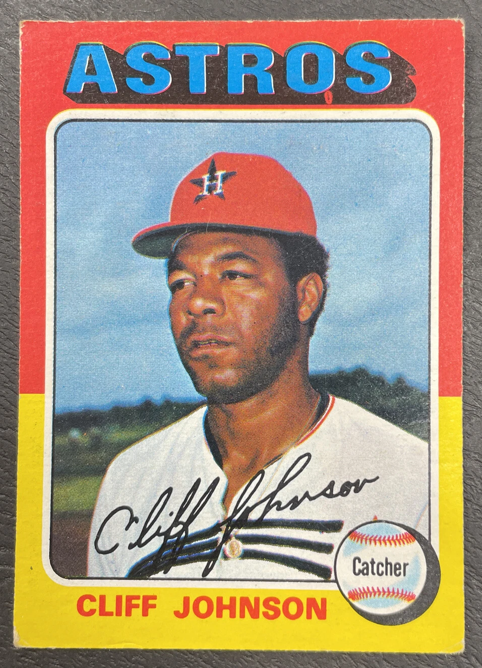 1975 O-Pee-Chee OPC Baseball - #143 Cliff Johnson RC - Houston Astros