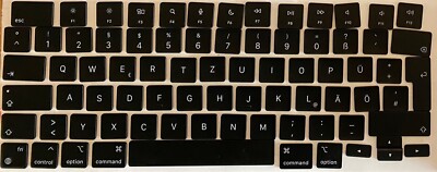 QWERTY Tasten kappen MacBook Air Pro 14 16 DE Deutsch key caps M1 - M4