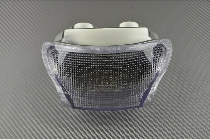 Feu stop LED transparent à clignotants intégrés pour Triumph Daytona 955i