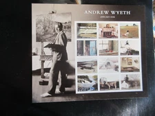 Mint NH US Scott # 5212 Andrew Wyeth Forever Sheet
