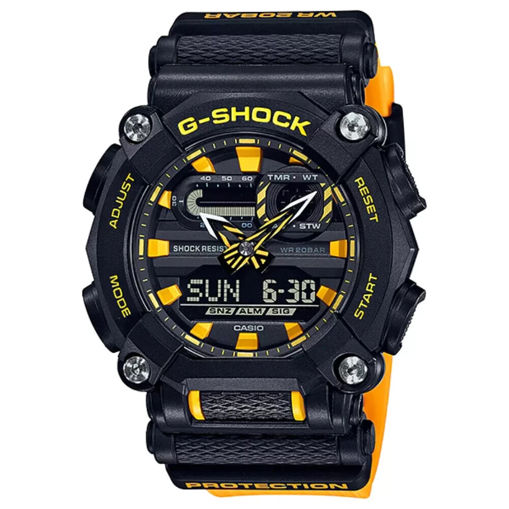 Casio G-Shock Resin Strap Men's Watch GA-900A-1A9DR - Rugged