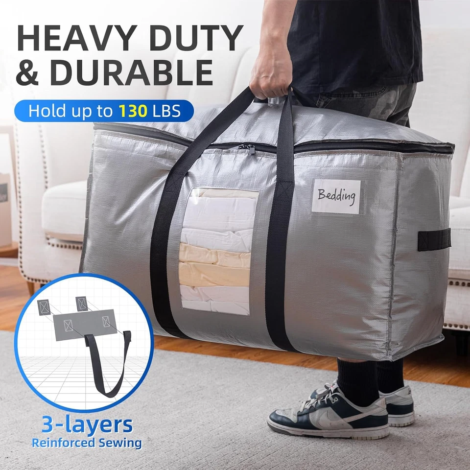 Argento Sacchetti per Traslochi Extra Large per Intensivo Confezione Da 4 Pezzi, - Immagine 4 di 4