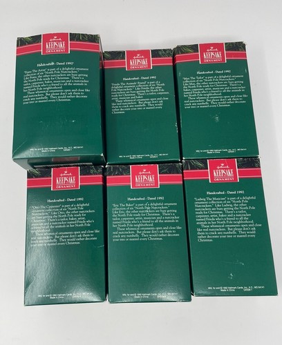 Hallmark Andenken Ornamente 6er Set 1992 Nordpol Nussknacker - Bild 6 von 6