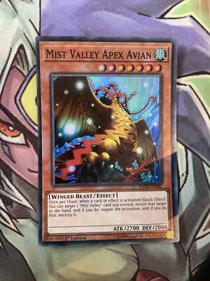 SHVA-DE045 Nebeltal Apex Vogel Super Rare 1. Auflage NM Yugioh Karte