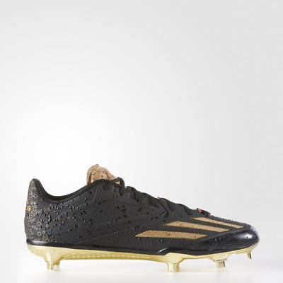 black and gold adidas baseball cleats