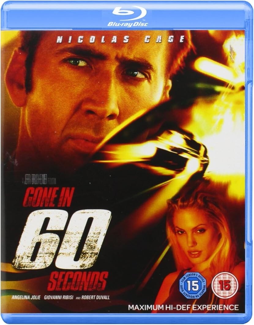 Gone in 60 Seconds (2000) Nicolas Cage Blu-Ray BRAND NEW (USA Compatible)
