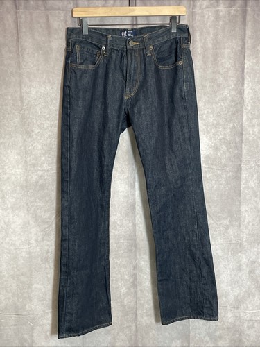 Gap Men's Size 30x30 Bootcut Flare Jeans Dark Wash 100% Cotton