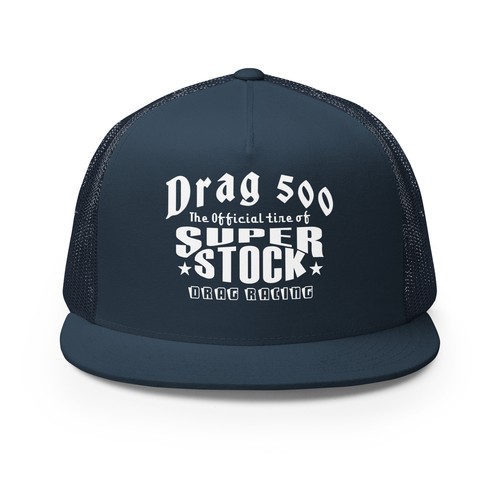 DRAG 500 SUPER STOCK TIRES TRUCKER HAT CAP MUSCLE CAR GASSER - Picture 6 of 13
