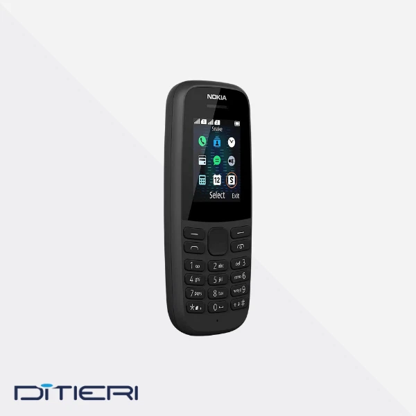 NOKIA 105 2G – CELLULARE CLASSICO DUAL SIM, TORCIA, RADIO FM – NERO - Immagine 2 di 4