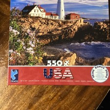 Ceaco Portland Head Lighthouse 550 Piece Puzzle, Made in the USA
