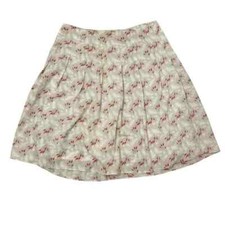 Lands' End Floral A-Line Pleated Skirt, Cottagecore, Resort Wear, Women  s 12