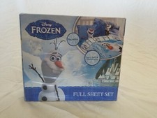 New Disney Frozen Olaf Microfiber Full Size Sheet Set 4 Pieces