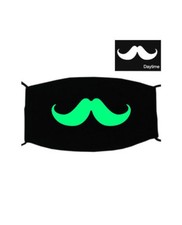 GREEN NOCTILUCENT PRINTING HALLOWEEN RAVE MASK FOR RAVERS NO.6