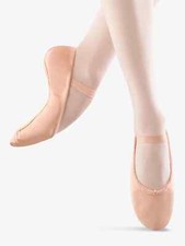Ballet Shoes Leather Full Sole - Pink - Women - DANSOFT S0205L Sz: 6.5