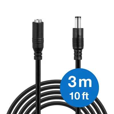WICKED CHILI 3m DC Verlängerungskabel Verlängerung LED CCTV Router IP Kamera (5,5 x 2,1 mm)