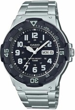 Casio MRW200HD-1BV, Men's Silvertone Bracelet Watch, 100 Meter WR, Day/Date,NEW