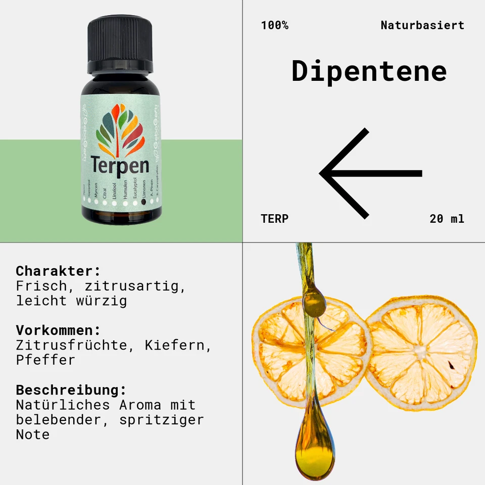 GEBO GEFTI HYDROPONICS Dipentene 20 ml | Reines Terpen