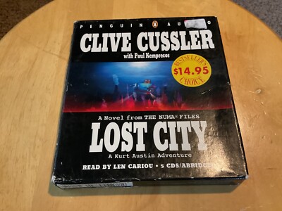 Pre Owned Audio Book.  5 CDS.  LOST CITY.  Clive Cussler