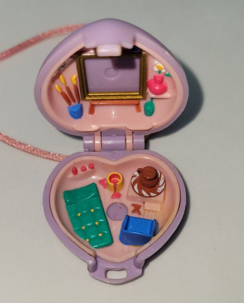 VINTAGE POLLY POCKET Pretty Picture Locket 1991 Bluebird Herzdose Medaillon EUR 169,99 - DE