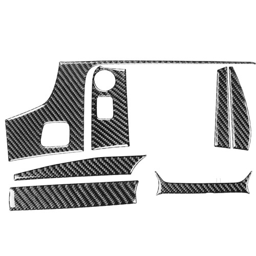 Real Carbon Fiber Car Built-In Door Sill Strip Welcome Pedal Protector Cover Tri - Foto 11