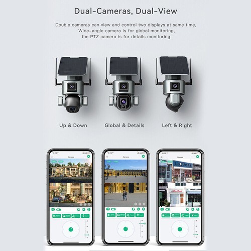 4G/WiFi Security IP Camera System 4K 8MP Ultra HD Outdoor CCTV Wireless 360° PTZ - Imagen 7 de 14