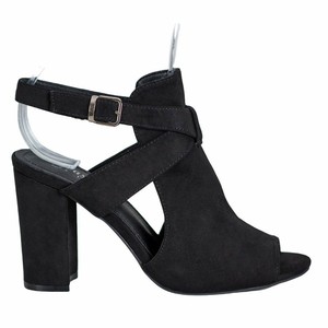 black stylish sandals