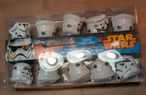 Stromtrooper 10 Light String Set Star Wars Indoor Outdoor' approx. 10'' long NEW - Picture 4 of 10