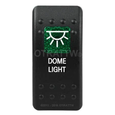 OTRATTW Carling Technologies Contura II Rocker Switch, DOME LIGHT, GREEN LENS