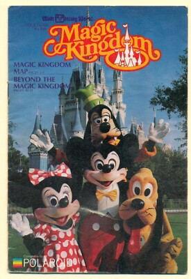 Walt Disney World Magic Kingdom 1983 Souvenir Booklet Map Brochure  Guidebook