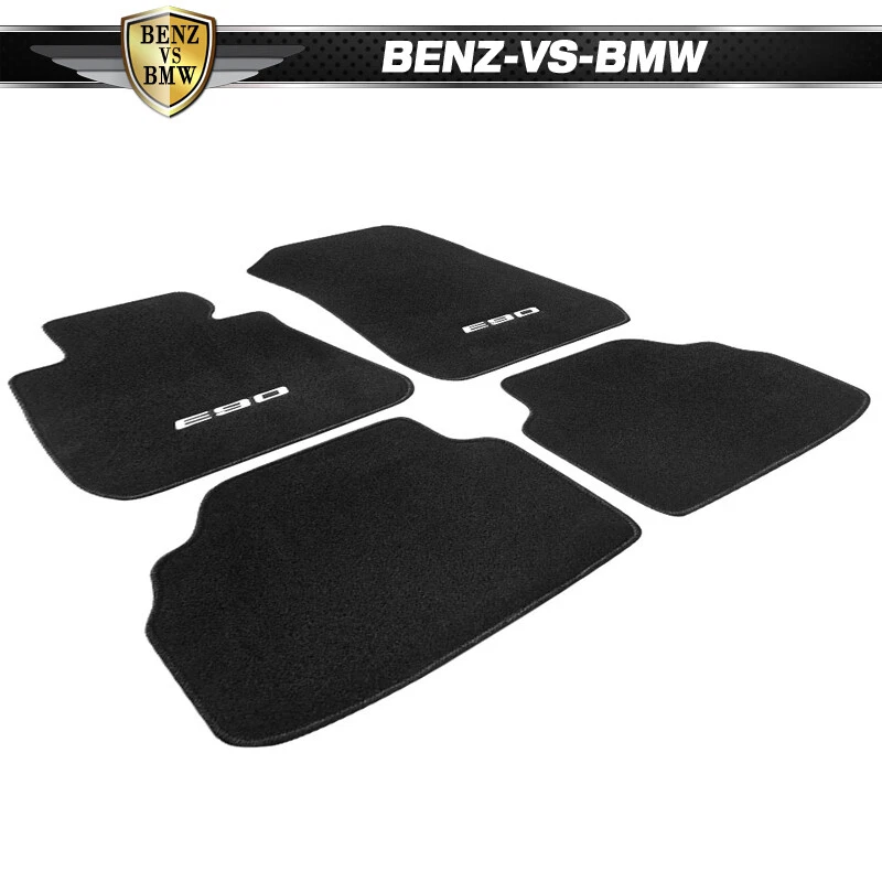 06-11 E90 Logo Serie 3 Alfombrillas Interior Coche Juego de 4 Piezas PARA: (BMW) Foto 3 de 4