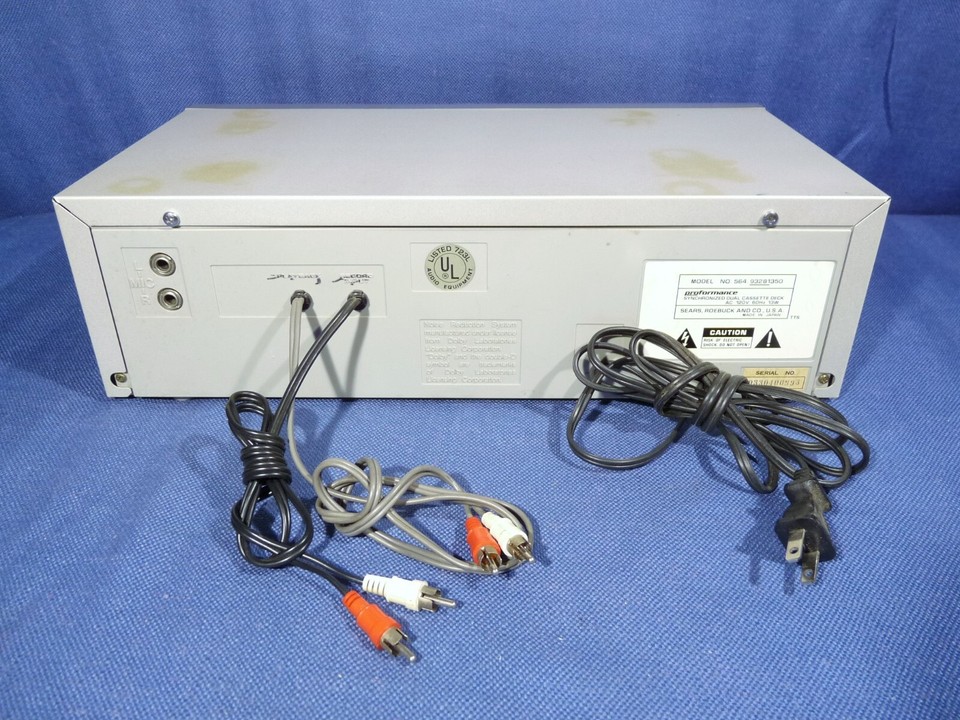 PROFORMANCE DUAL AUDIO CASSETTE DECK eBay