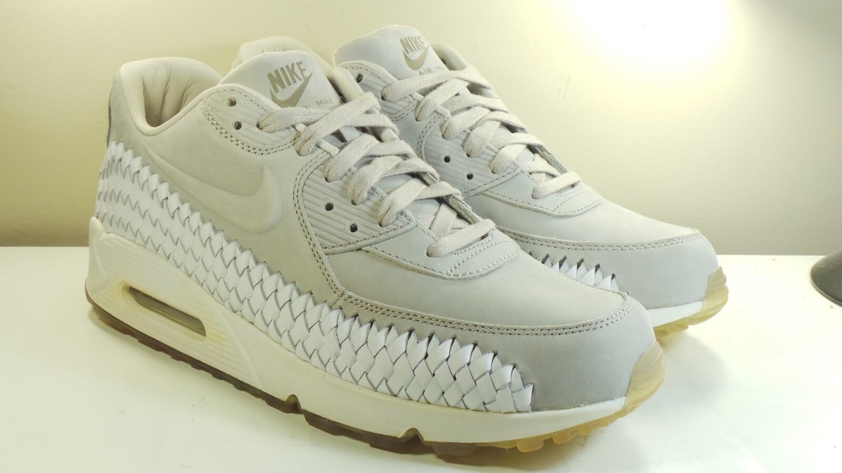DS NIKE 2016 AIR MAX 90 WOVEN 833129 005 LIGHT IRON ORE 9.5 FORCE