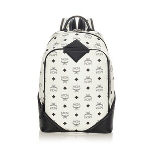 mcm white backpack
