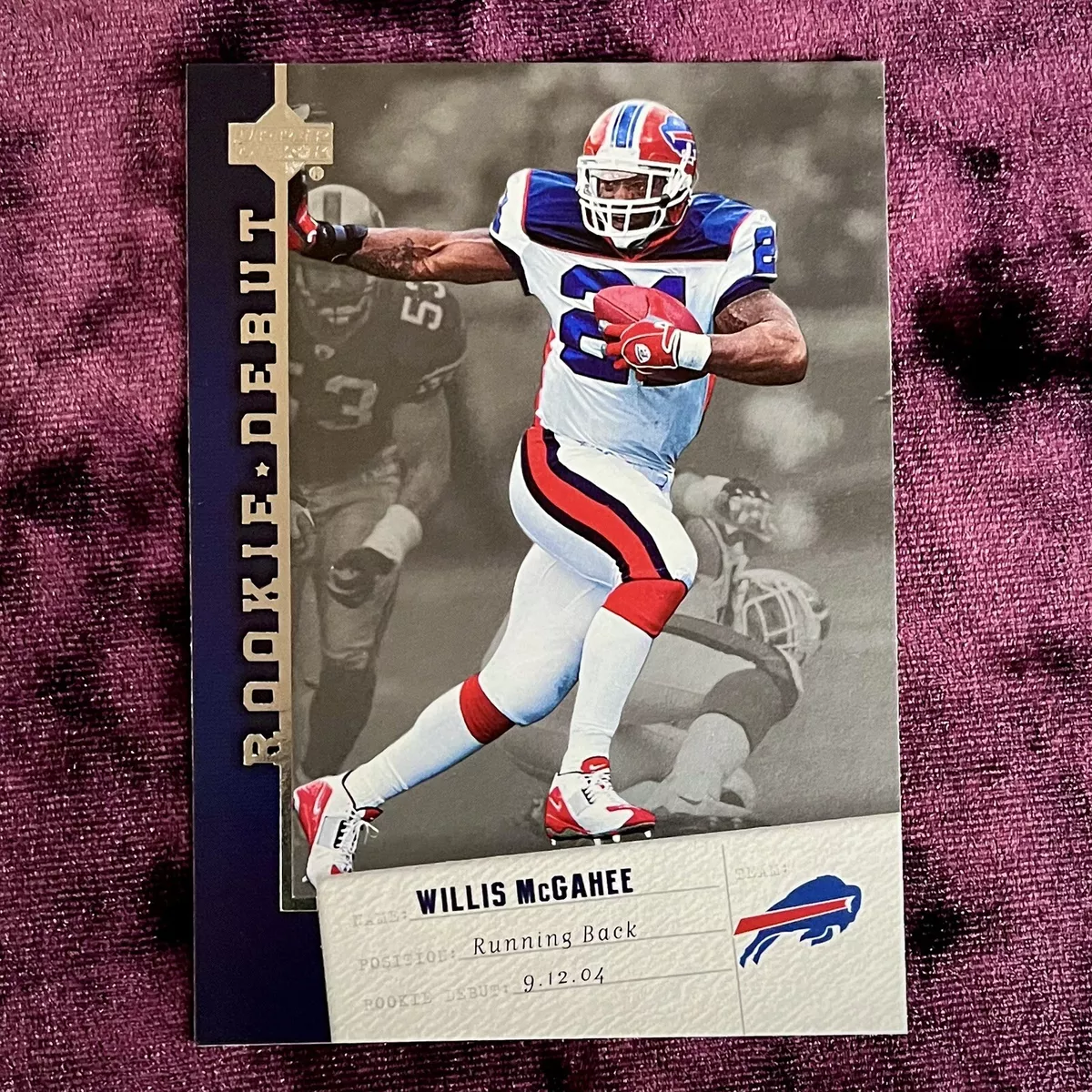 Willis McGahee 06 Upper Deck Rookie Debut 10 MINT Bills Legends Jersey Miami