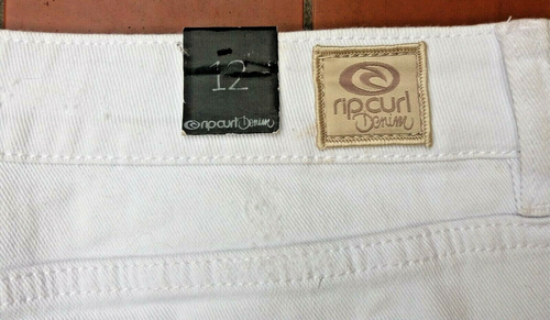Ripcurl Denim Women's Pins White Denim Shorts White Size 12 New with Tags - Picture 8 of 10