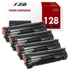 4PK Black Toner for Canon 128 ImageClass D530 MF4450 MF4570dn MF4420 MF4450 L190
