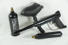 Tippmann 98 Custom Platinum Paintball Marker Gun w/ 20oz and 9oz Tanks & Feeder