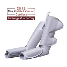 Leg Massager Foot and Calf Boots Wraps for Circulation and Relaxation (Gray)