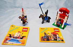 LEGO Castle Guard 6035 and King's Oarsmen 6017 both from 1987 - please read