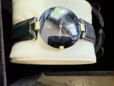 Rado Men s Quartz Sapphire Crystal 35mm Black Dial Black Leather Strap