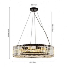 Modern Luxury Crystal Chandelier 8-Light Pendant Light Hanging Light Fixtures