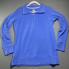 Columbia Women  s Fleece Quarter Zip Pullover Blue Size Large Outdoor