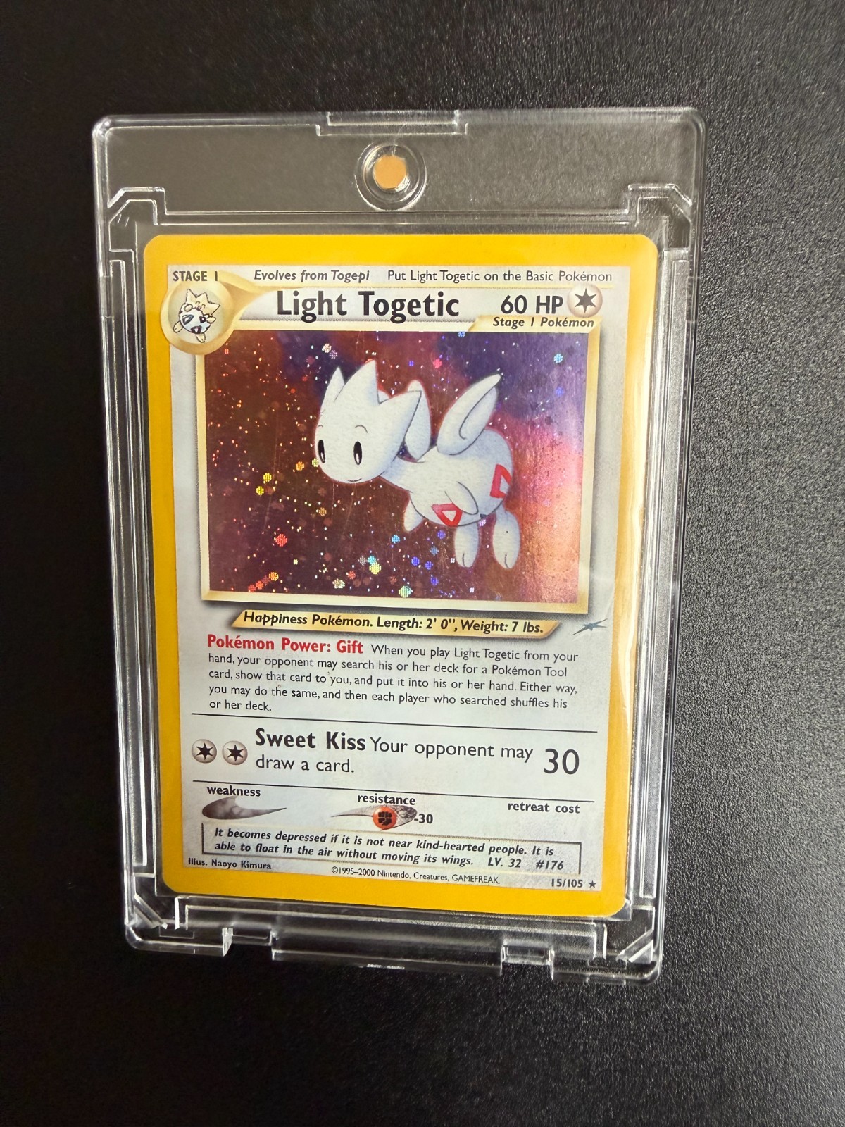 Light Togetic 15/105 - Neo Destiny 2002 Pokemon Card Vintage WOTC Holo Rare - LP
