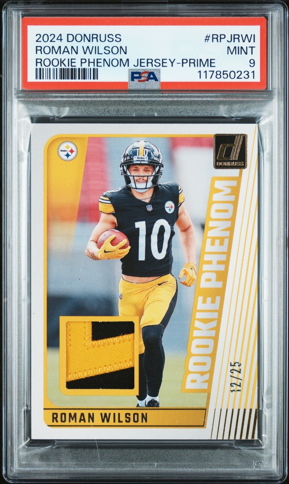 Roman Wilson Panini Donruss Rookie Phenom Jerseys #RPJRWI Prime