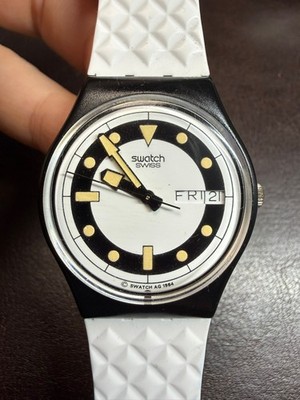 Swatch Gent Black Divers - GB704 (1984)