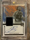 Jalen Brunson Patch Autograph Impeccable Elegance On Card Auto Knicks