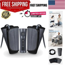Leg Massager for Circulation and Pain Relief, Air Compression Calf Massager w...