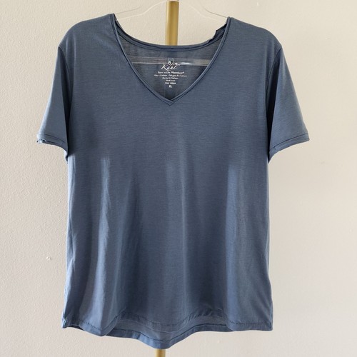 KUHL V Neck Short Sleeve Tee Womens Size XL Blue