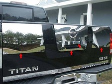 Stainless Tailgate Handle Trim 4pc Fits 2004-2013 Nissan Titan Tgh24521 Qaa